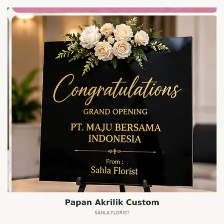 Papan Bunga Akrilik Batam Center